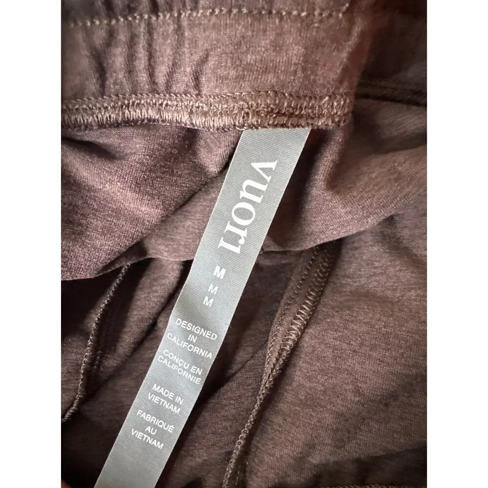VUORI Halo Essential Wideleg Pant Heathered Brown Style VW4023 Size Medium - Picture 3 of 8